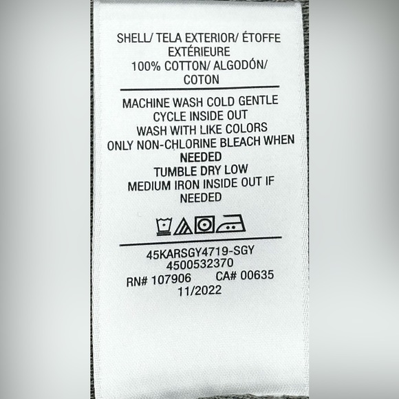 Hudson Jeans Crop Hoodie STORM GREY - Picture 10 of 10